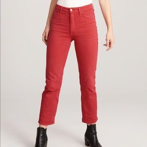 Abercrombie Red Mom Jeans